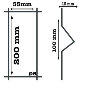 Dimensions panneau à pllis